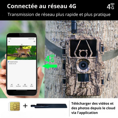 Caméra 4g connectée au téléphone