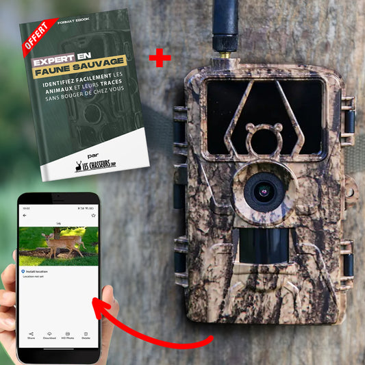 Caméra de chasse 4G connectée au téléphone